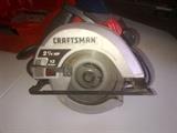 Craftsman 2 1/2 HP, 12 amp, 7 1/4" circular saw with hard-shell case. Barely used, like-new condition!