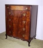 Chest of Drawers with Birdseye Maple Inlay