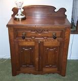 Antique Walnut Commode with Teardrop Pulls