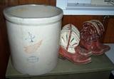 Red Wing Crock & Vintage Childs Cowboy Boots