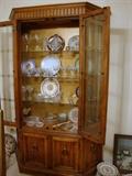 China Cabinet, Fostoria, Crystal Stemware