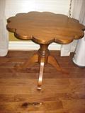 Lovely Scalloped Edge Occasional Table