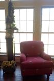 Wood Decorator Pillars, Topiaries, and C. R. Laine Arm Chairs 