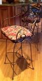 Three Quality Wrought Iron Style Bar Stools