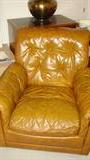 Leather chair by Heritage. Matches sofa and ottoman