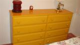 Narrow vintage double dresser