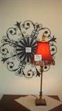 Metal Wall Art (table lamp not available)