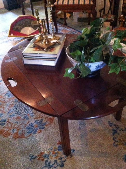                   "butler's tray" coffee table                                