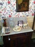 marble top antique wash stand
