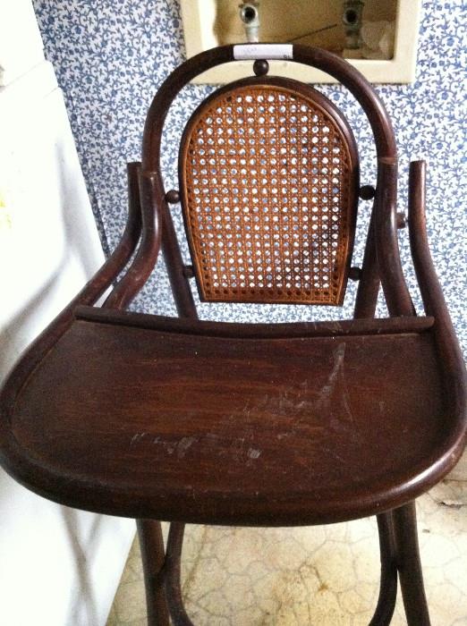                                       antique high chair