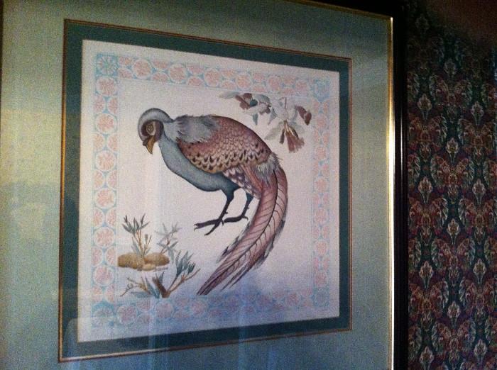                                       framed bird