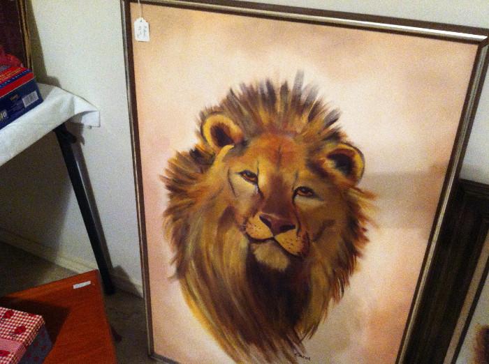                                         large lion picture