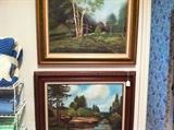                                 more framed oil paintings