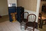 Steamer Trunk, Bentwood Chairs