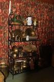 Bakers Rack and Brass