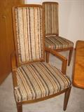 Henredon Danish Modern Style Dining Chairs.  Set of eight, six side chairs and two arm chairs