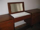 Danish Modern Mid-Century Teak Hanging Vanity Table
