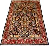 Lot#2098, SAROUK PERSIAN RUG, C. 1970-80, 6' 7" X 4' 4", BLUE VASE MOTIF