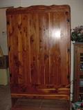 Antique cedar armoire