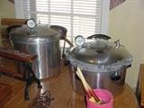 2 ultra clean pressure cookers and supplies