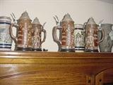 Collection of old steins