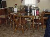 Maple kitchen table and chair set