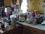 More of the large assortment of small kitchen appliances