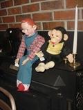 1950's Howdy Doody doll, and Zippy the Chimp dolls..part of the early toys collection