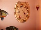 LUCITE FISHING LURE TOILET SEAT