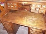 OAK ROLLTOP DESK