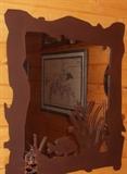 MIRROR WITH C&C METAL FRAME