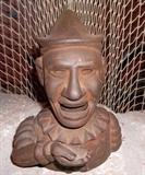 VINTAGE CLOWN BANK CAST IRON