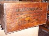 ATLAS POWDER EXPLOSIVES WOODEN CRATE