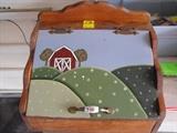 Hand painted bread box