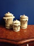 set of three Italian canisters