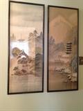 pair of asian screens