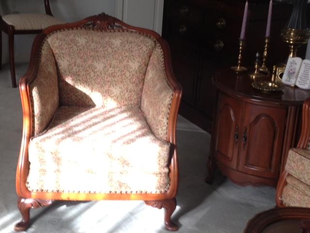 victorian chair that matches the sofa