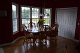 Amish Reflections- light oak dining set with six chairs
