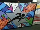 Signed art from Romero Britto