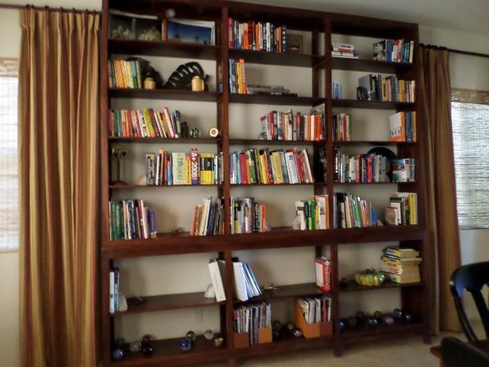 3 solid wood bookshelf sections ( tops & bottom)