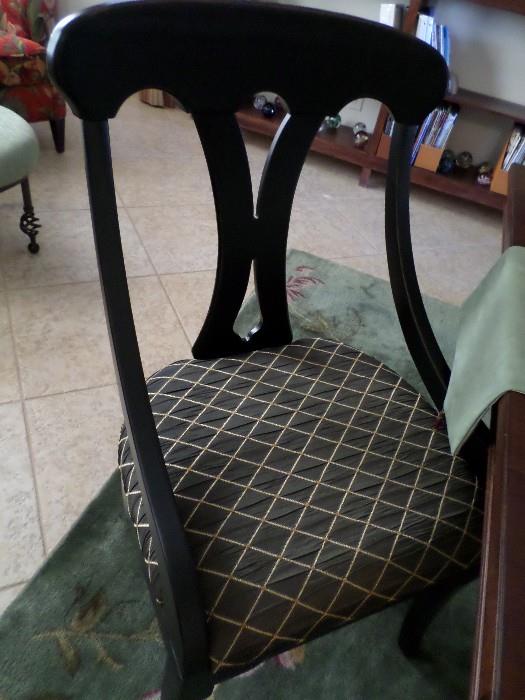 Upholstery on 2 dining chairs