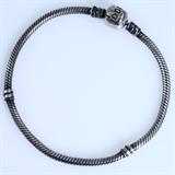 Estate Pandora sterling silver charm bracelet: 7 1/2", 14.0 gms