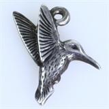 Estate James Avery sterling silver hummingbird charm: 1/2", 0.6 gms