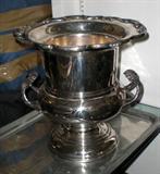 Silverplate Wine Cooler. Nice and heavy with great detailing. $100