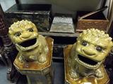 Large Foo Dogs on Stands. $995. Pair.