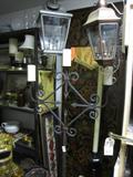 Large Standing Black Iron Candle Holder $150