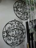 Round Black Metal Candle Holders. Originally $43.50, NOW $25 Each. Patio, Living Room, Dining Room...any room!