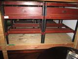 Leather and Iron Side Tables - Originally $795 PR. Blowout at $250! These are really unique and interesting pieces. Great for a living room, study or library.