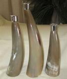 3 taper candle holders.