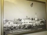 Old print of Los Angeles Farmer's Market
